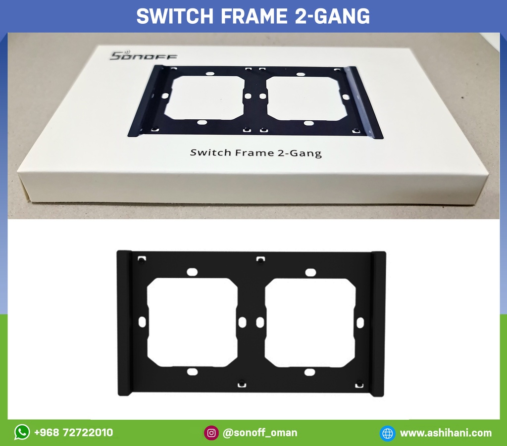 Switch frame 2-gang