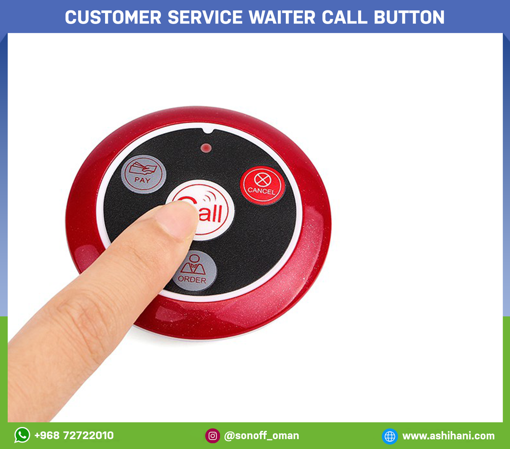 Customer service waiter call button