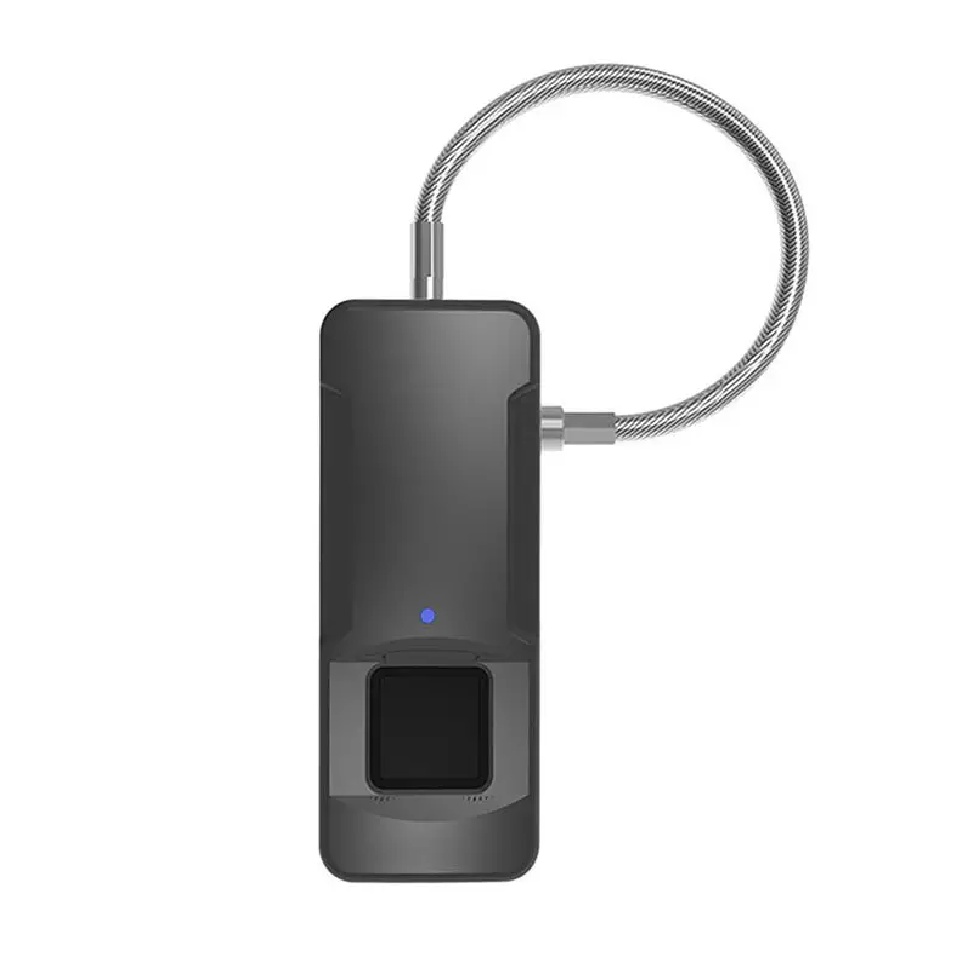 Fingerprint biometric padlock with longer belt