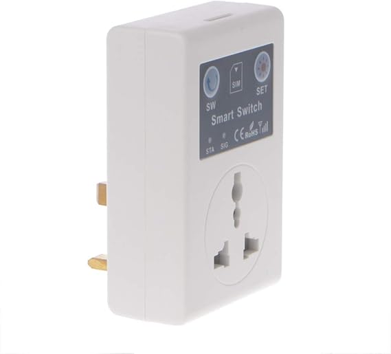 UK Plug 220V Phone SMS Wireless Remote Control GSM